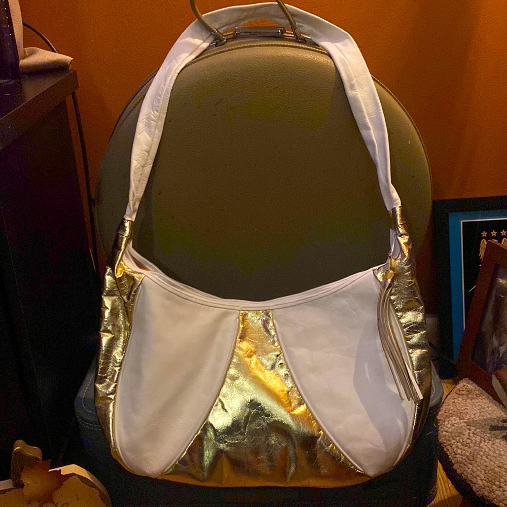 Vntg Metallic Parisian Bag